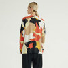 Bedruckter Camouflage-V-Ausschnitt, reiner, lässiger Pullover, gestrickter Strickpullover aus 100 % Damen-Kaschmir