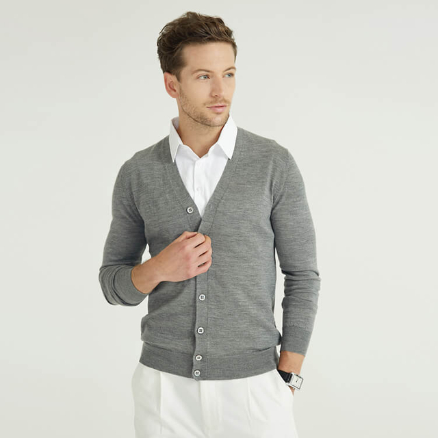 Neuer Stil, klassisches Design, lässiger Business-Cardigan-Pullover für Männer