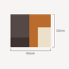 Benutzerdefiniertes Colorblock-Design 100 % reine Baumwolle Link Knit Sofadecke