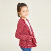 Little Fragrant Red Classic Design Langarm-Strickjacke für Mädchen