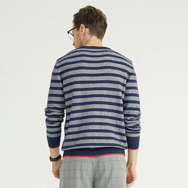 Personalisierte Pullvoer-Pullover aus 100 % Acryl mit Rundhalsausschnitt für Herren