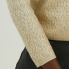 Winter Custom 100% Wolle Heißprägung Bedruckter Zopfmuster-Pullover