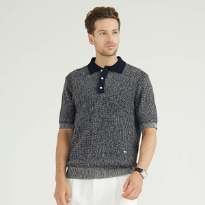 Klassisches Design Lässiges Business-Baumwoll-Poloshirt für Herren
