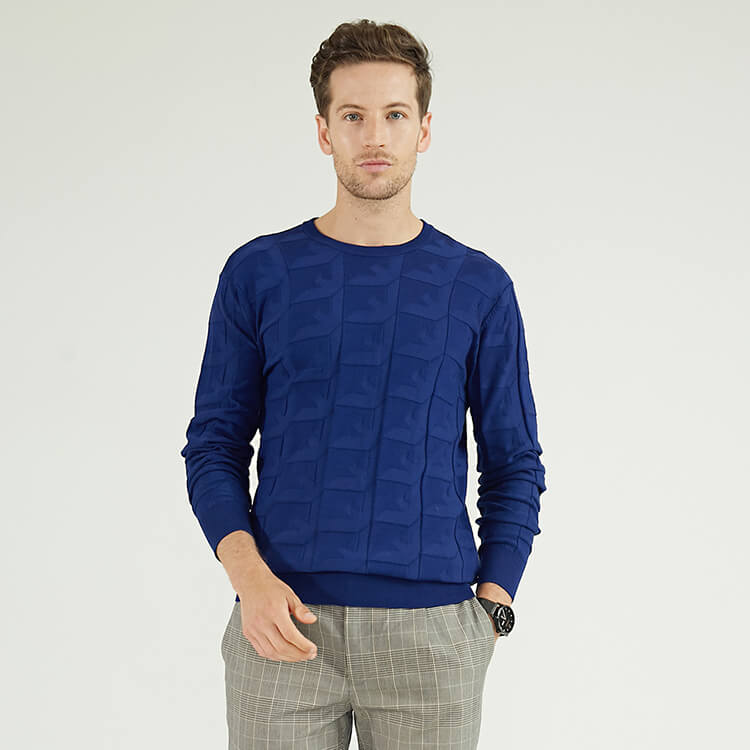 Neuer minimalistischer Design Kaschmir Herren Strickpullover