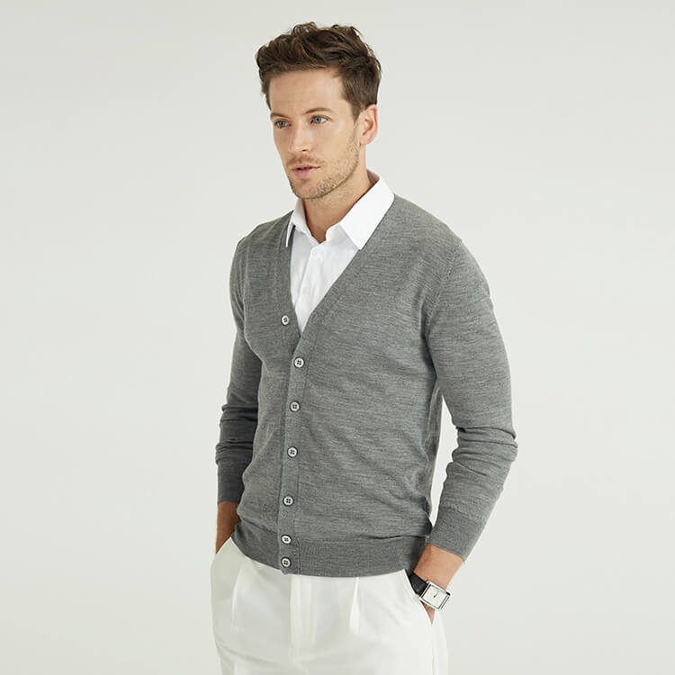 Neuer Stil, klassisches Design, lässiger Business-Cardigan-Pullover für Männer