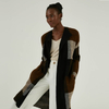 Custom Heavy Gauge Cashmere Blend Womens Long Plain Knitted Duster Cardigan Coat