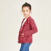 Little Fragrant Red Classic Design Langarm-Strickjacke für Mädchen